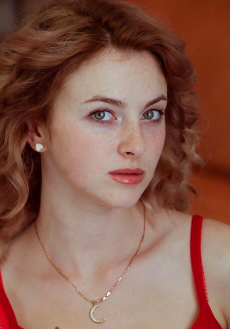 Foxy ukrainian redheaded youthful Jamie Joi in sexy jeans makes some foot fetish 