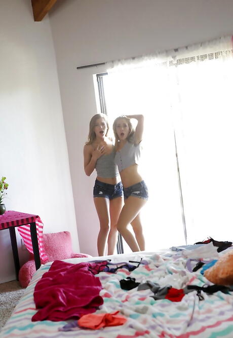 Excellent hotties Sydney Cole and Kimmy Granger enjoy hot 3some sex scene 